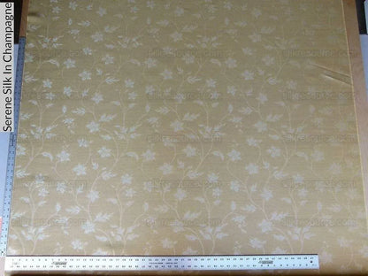 By Yard Scalamandre Serene Semi Sheer Silk Champagne Gold Silk Organza Old World Weavers MSRP USD 168/y