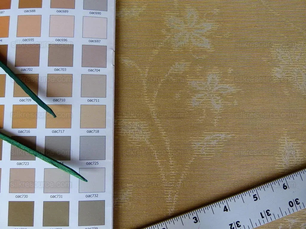 By Yard Scalamandre Serene Semi Sheer Silk Champagne Gold Silk Organza Old World Weavers MSRP USD 168/y