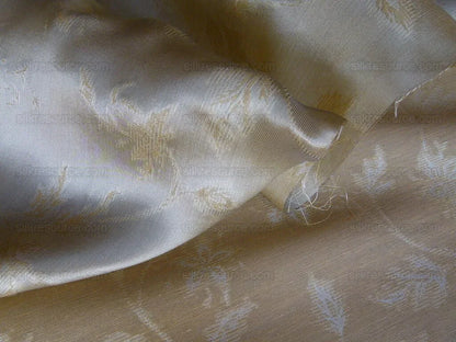 By Yard Scalamandre Serene Semi Sheer Silk Champagne Gold Silk Organza Old World Weavers MSRP USD 168/y