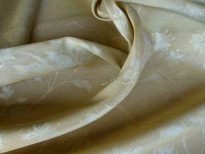 5.75Y Scalamandre SERENE SILK CHAMPAGNE OLD WORLD WEAVERS MSRP