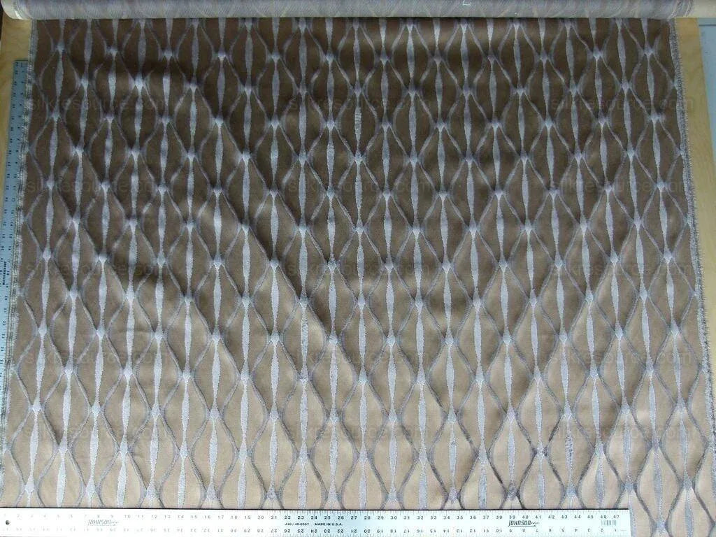 1.75y Scalamandre Helena Fh Grey Pewter Modern Velvet MSRP USD 164/Y