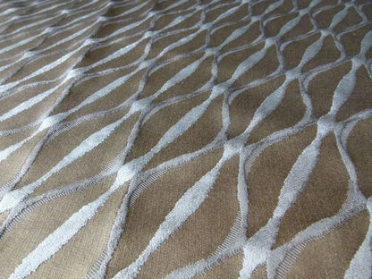 1.75y Scalamandre Helena Fh Grey Pewter Modern Velvet MSRP USD 164/Y