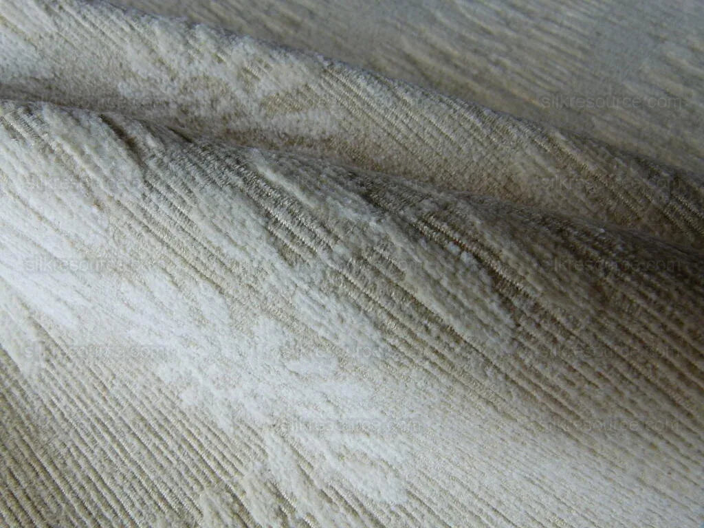 By Yd Scalamandre Botanique Fh Meringue Pale Yellow Fern Foliage Cotton MSRP USD 188