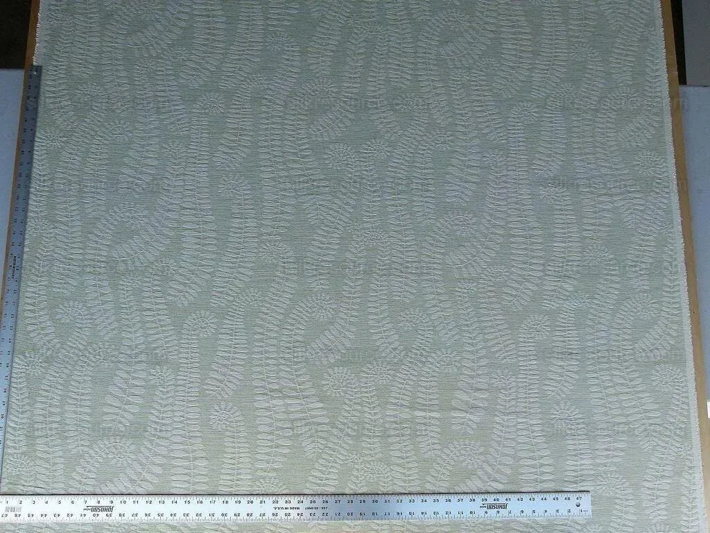 Scalamandre Botanique Fh Leaf Pale Green Fern Foliage Cotton MSRP USD 188/Y