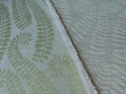 Scalamandre Botanique Fh Leaf Pale Green Fern Foliage Cotton MSRP USD 188/Y