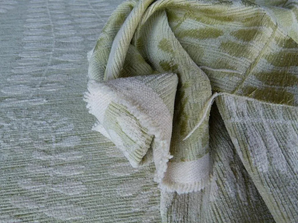 Scalamandre Botanique Fh Leaf Pale Green Fern Foliage Cotton MSRP USD 188/Y