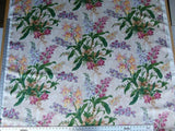 4+4.5=8.5YDS Scalamandre MARLYN PARK FH MULTI/SAND LINEN BOUQUET