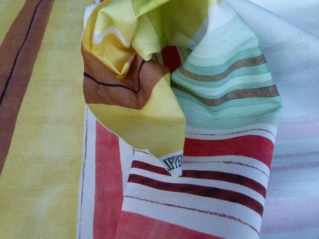 Scalamandre Grey Watkins Lady Slippers Stripe Multi Pink Green Yellow Print MSRP USD 236/yard