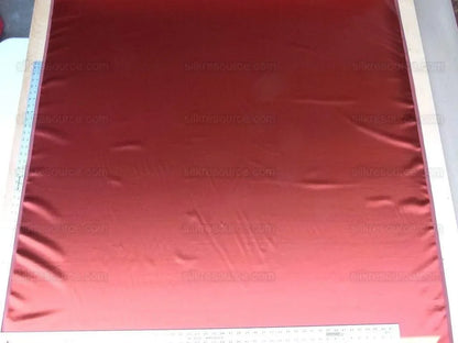 By Yard Scalamandre Silk Sarin Flame Bright Hot Red Liquid Lux