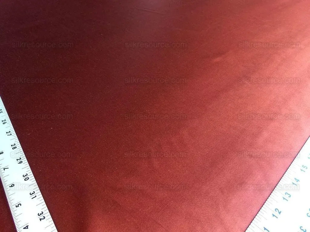 By Yard Scalamandre Silk Sarin Flame Bright Hot Red Liquid Lux