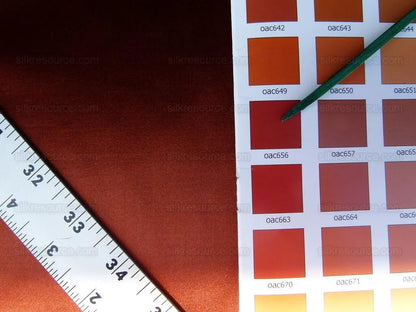 By Yard Scalamandre Silk Sarin Flame Bright Hot Red Liquid Lux