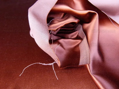 By Yard Scalamandre Silk Sarin Flame Bright Hot Red Liquid Lux