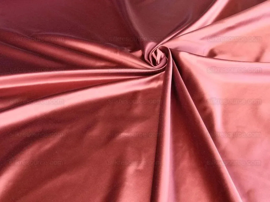 BY YARD SCALAMANDRE SILK SATIN FLAME BRIGHT RED LIQUID *FREE SA