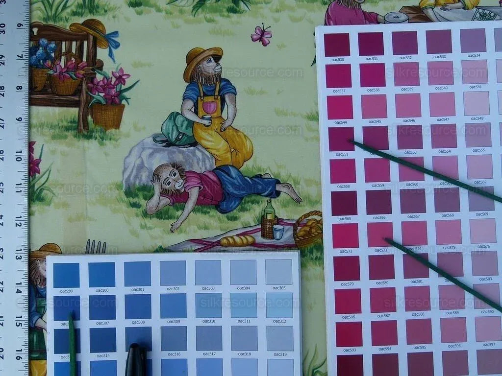 Scalamandre Giardinieri Monkey Gardening Grass Green MSRP USD 320/Y