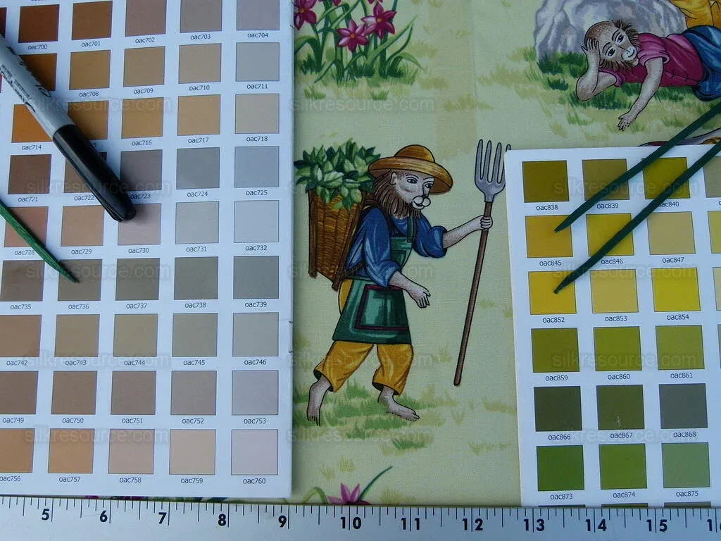 Scalamandre Giardinieri Monkey Gardening Grass Green MSRP USD 320/Y