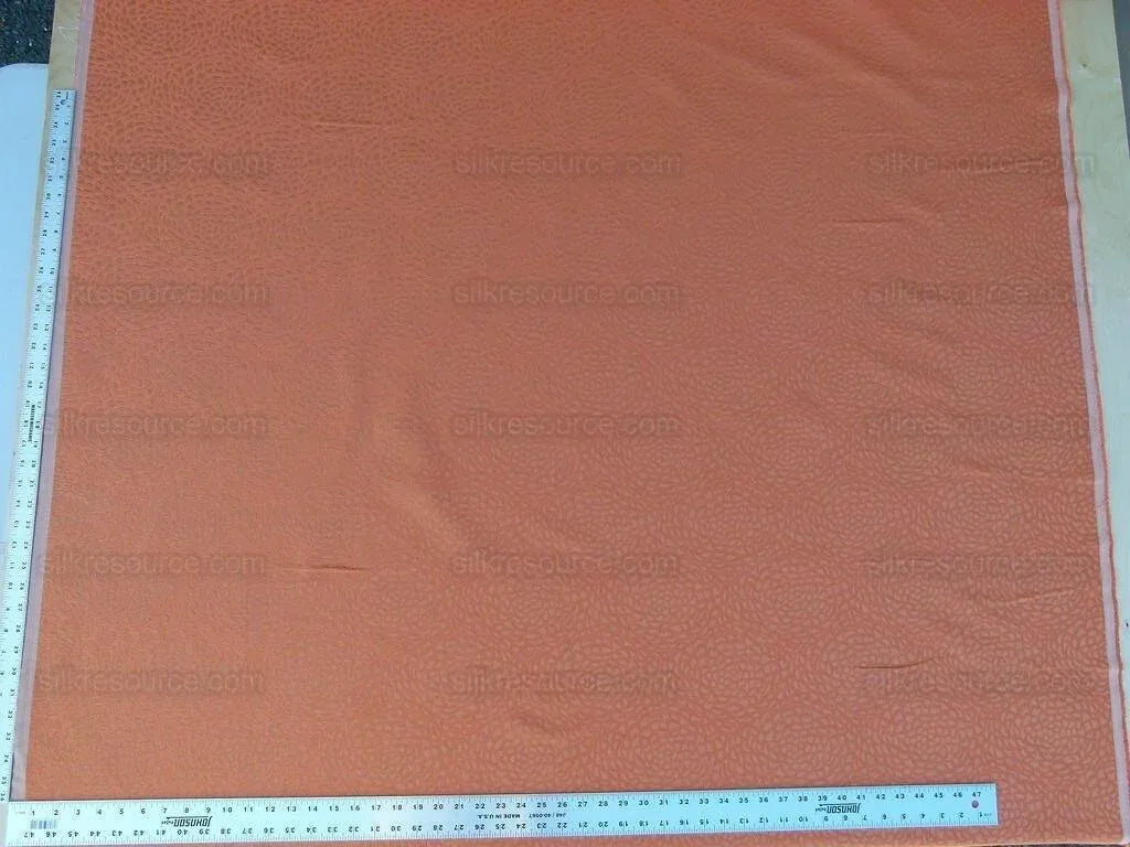 Scalamandre Chrysanth Chrysanthemum Tangerine Flowers Woven Glamour Texture Old World Weavers MSRP USD 258/Y