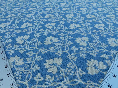 Scalamandre Malovine Blue/crème Foliage France Blue White Vine French Country Cotton MSRP USD 276