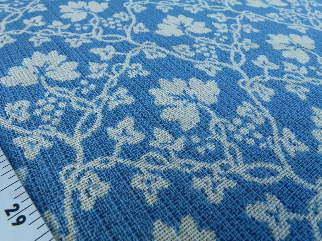 Scalamandre Malovine Blue/crème Foliage France Blue White Vine French Country Cotton MSRP USD 276