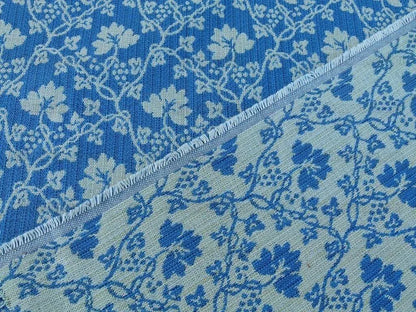 Scalamandre Malovine Blue/crème Foliage France Blue White Vine French Country Cotton MSRP USD 276
