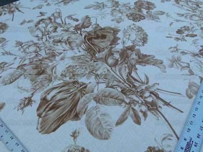 8.5Y Scalamandre AURORA BELLA GW TAN OLD WORLD WEAVERS LINEN BOU