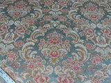 SCALAMANDRE CERVINO MULTI ON CELADON FLORAL DAMASK M