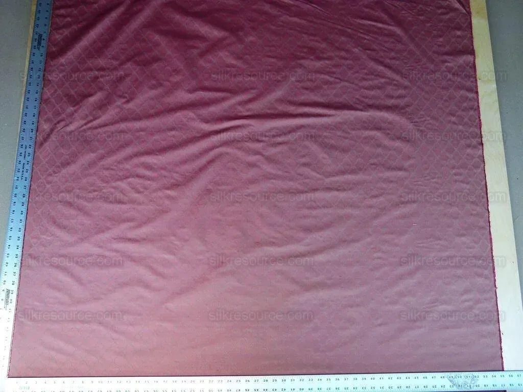 Scalamandre Bangalore Rouge Red 100% Silk Fish Scale Ocean Wave MSRP USD 148/Y