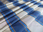 Scalamandre BOST BLUE & WHITE STRIPE SILK fr England MSRP$200/Y