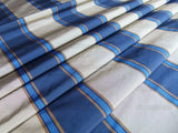 Scalamandre BOST BLUE & WHITE STRIPE SILK fr England MSRP$200/Y