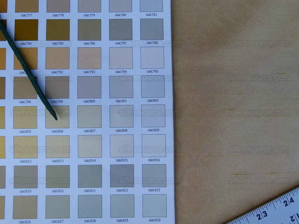 Scalamandre Bangalore Butterscotch 100% Silk Fish Scale Ocean Wave MSRP USD 148/Y