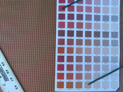 by yard Scalamandre Godwin Russet Gold Red Mini Check Silk MSRP USD 258/Y