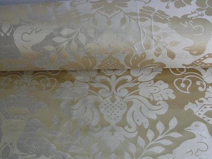 Scalamandre 100%Silk Love bird  Beige Champagne MSRP$498/YD
