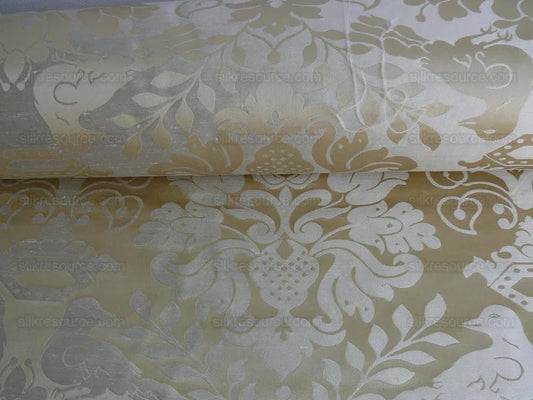 Scalamandre 100%Silk Love bird  Beige Champagne MSRP$498/YD
