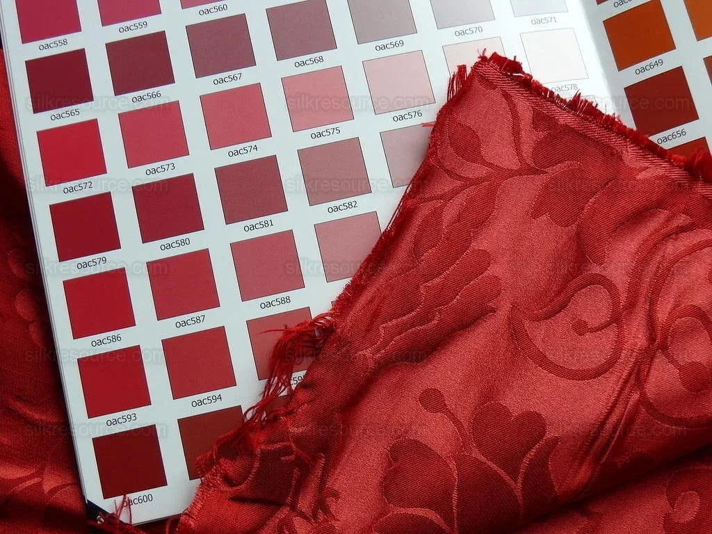 By yard Scalamandre 100%silk Love Bird Ruby Red MSRP USD 748/y Special Order