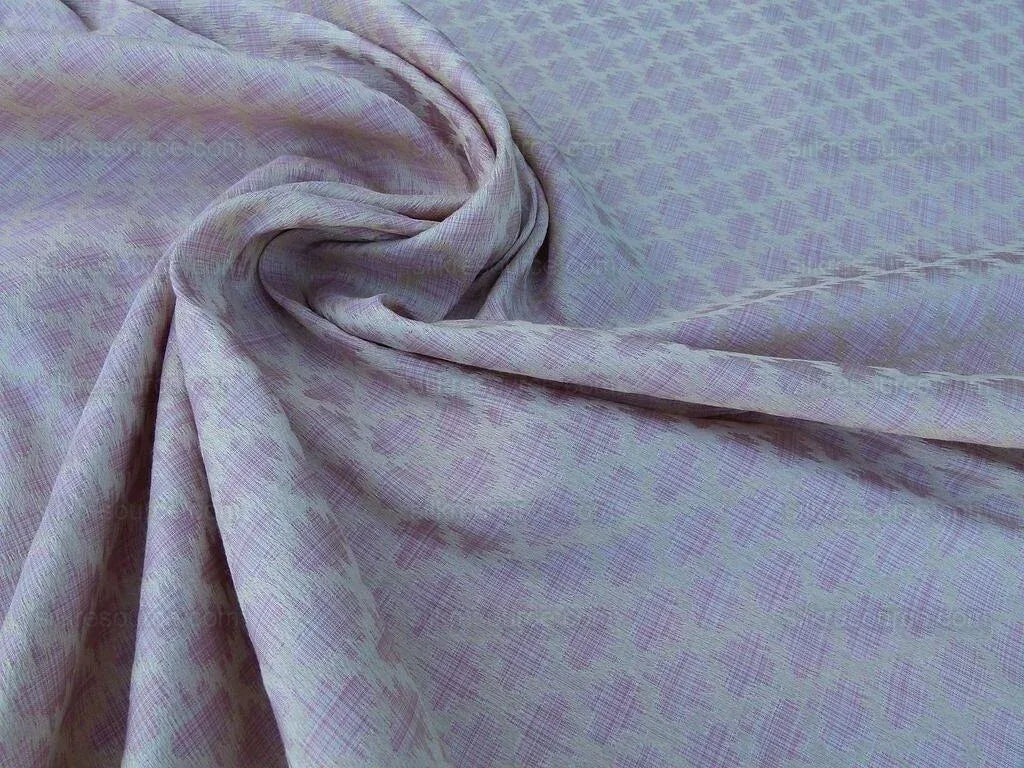 Scalamandre Sami Ikat Linen On Tea Rose Pink Strie Rose Petal MSRP USD 588/Y