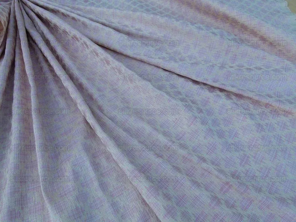 Scalamandre Sami Ikat Linen On Tea Rose Pink Strie Rose Petal MSRP USD 588/Y