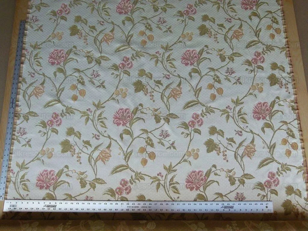 By Yard Kravet Couture Royal Garden Celadon Flowers Grapes Rp220y
