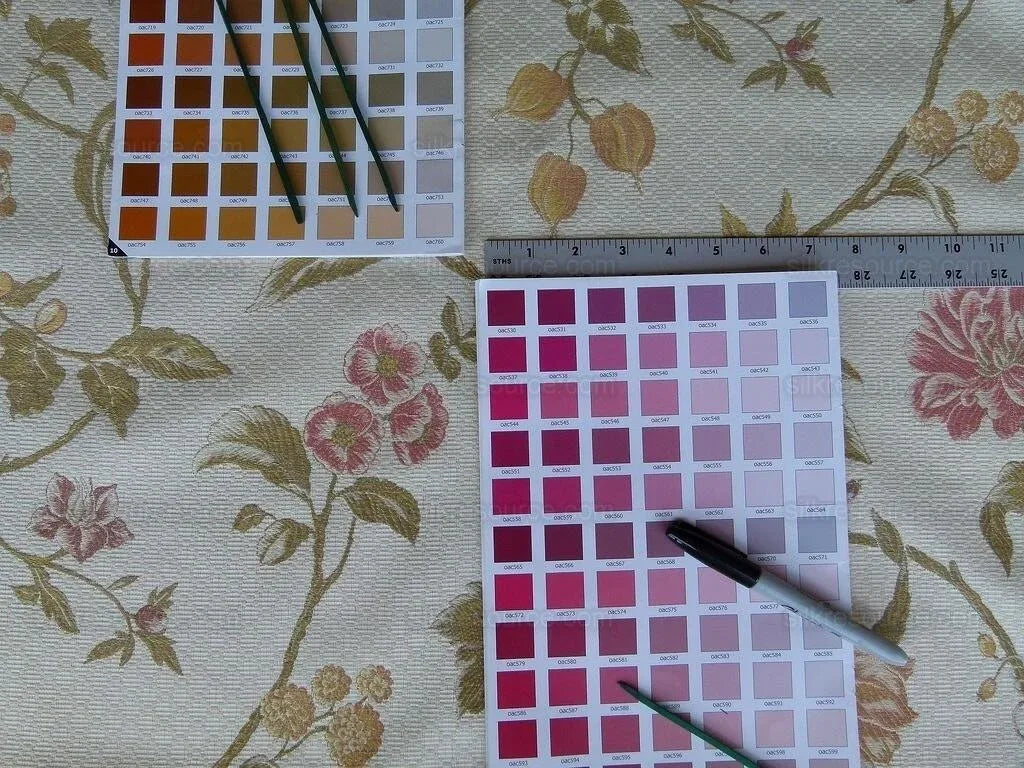 By Yard Kravet Couture Royal Garden Celadon Flowers Grapes Rp220y