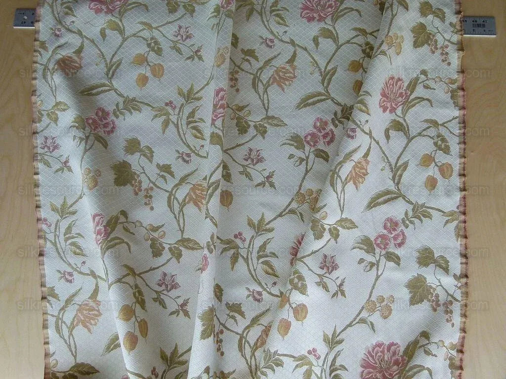 By Yard Kravet Couture Royal Garden Celadon Flowers Grapes Rp220y