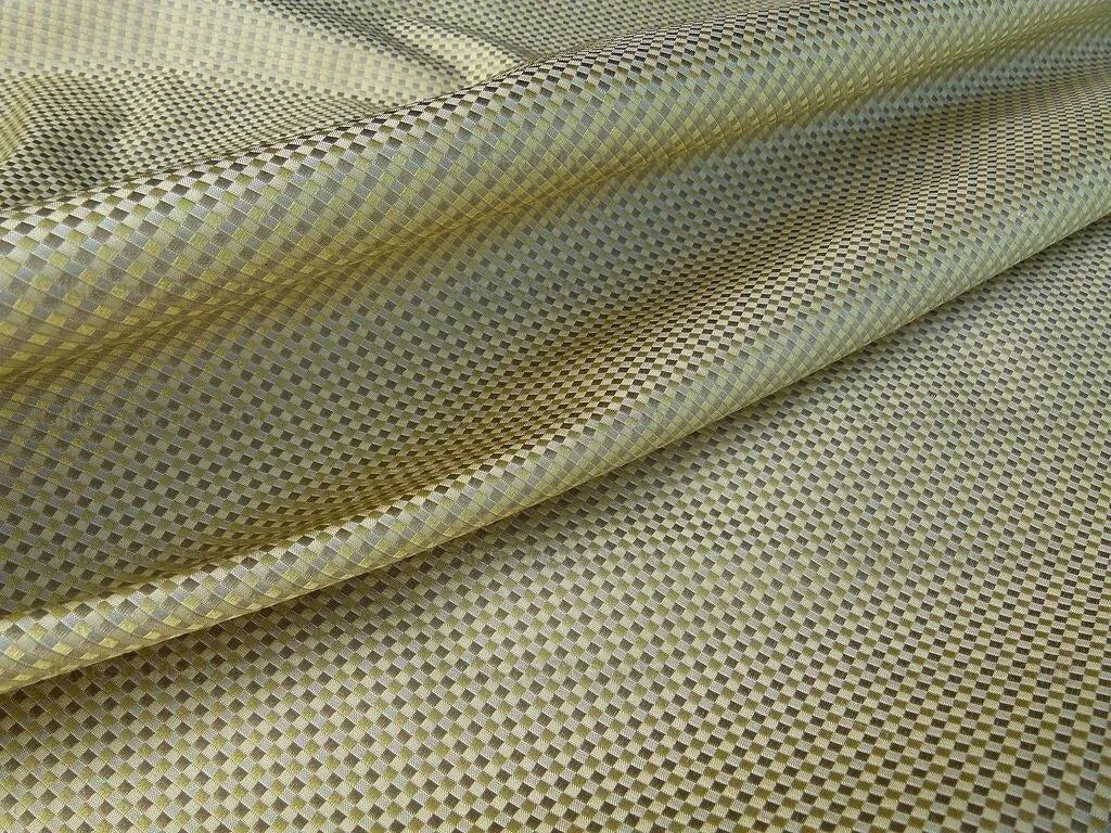 by yard Scalamandre Godwin Gold Gold Yellow Mini Check Silk MSRP USD 258/y