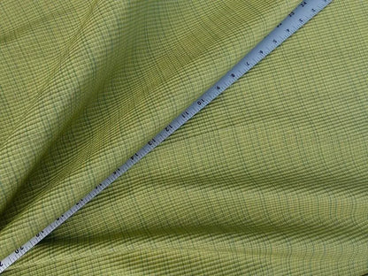 Scalamandre Oakley Cyan Striae On Green Cotton Heavy! MSRP USD 264/Y