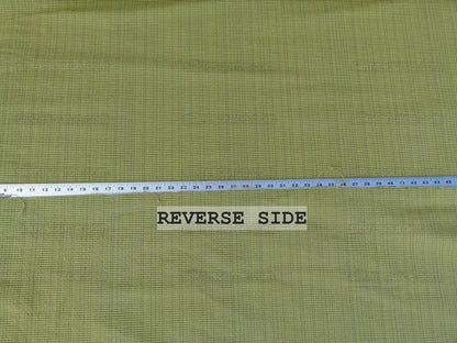 Scalamandre Oakley Cyan Striae On Green Cotton Heavy! MSRP USD 264/Y