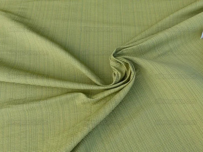 Scalamandre Oakley Cyan Striae On Green Cotton Heavy! MSRP USD 264/Y