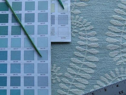 Scalamandre Botanique Fh Leaf Sky Blue Fern Foliage Cotton MSRP USD 188/Y