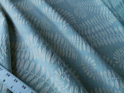 Scalamandre Botanique Fh Leaf Sky Blue Fern Foliage Cotton MSRP USD 188/Y