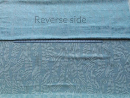 Scalamandre Botanique Fh Leaf Sky Blue Fern Foliage Cotton MSRP USD 188/Y