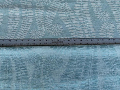 Scalamandre Botanique Fh Leaf Sky Blue Fern Foliage Cotton MSRP USD 188/Y