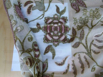 6.2yd Scalamandre Scottis Lace Sonatine Rose Olive MSRP USD 304/y