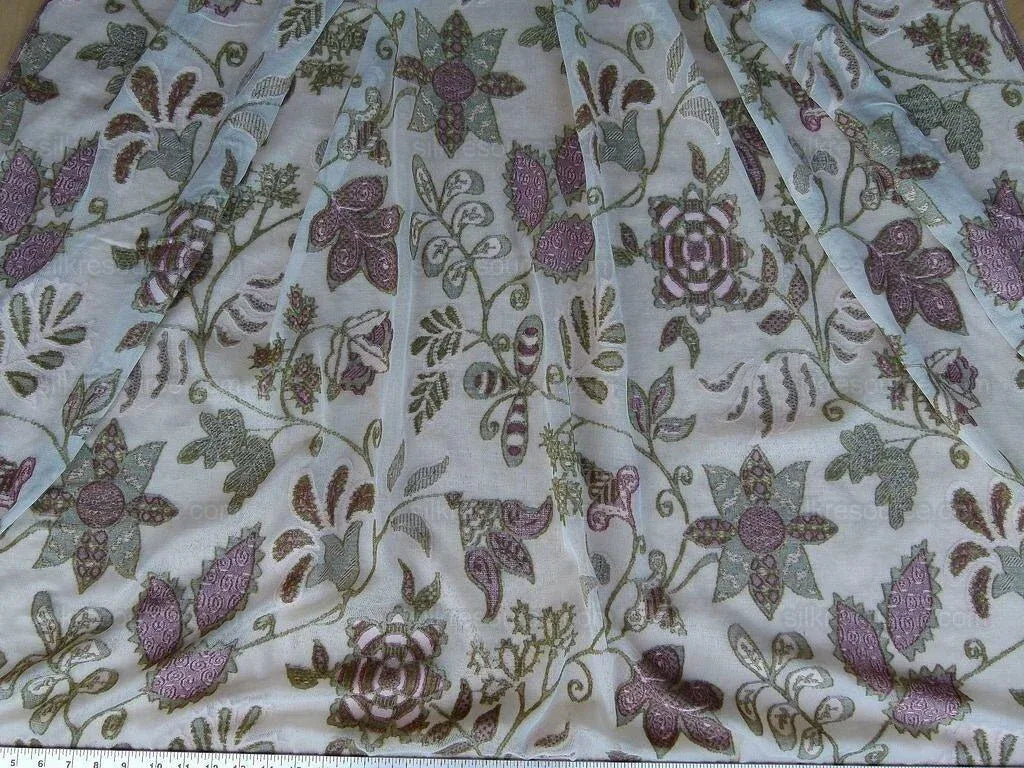 6.2yd Scalamandre Scottis Lace Sonatine Rose Olive MSRP USD 304/y