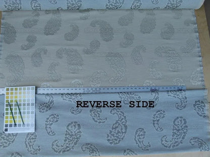 Scalamandre Katmandu Crema Green Silk Lampas Paisley MSRP USD 364