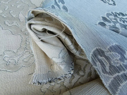 Scalamandre Katmandu Crema Green Silk Lampas Paisley MSRP USD 364